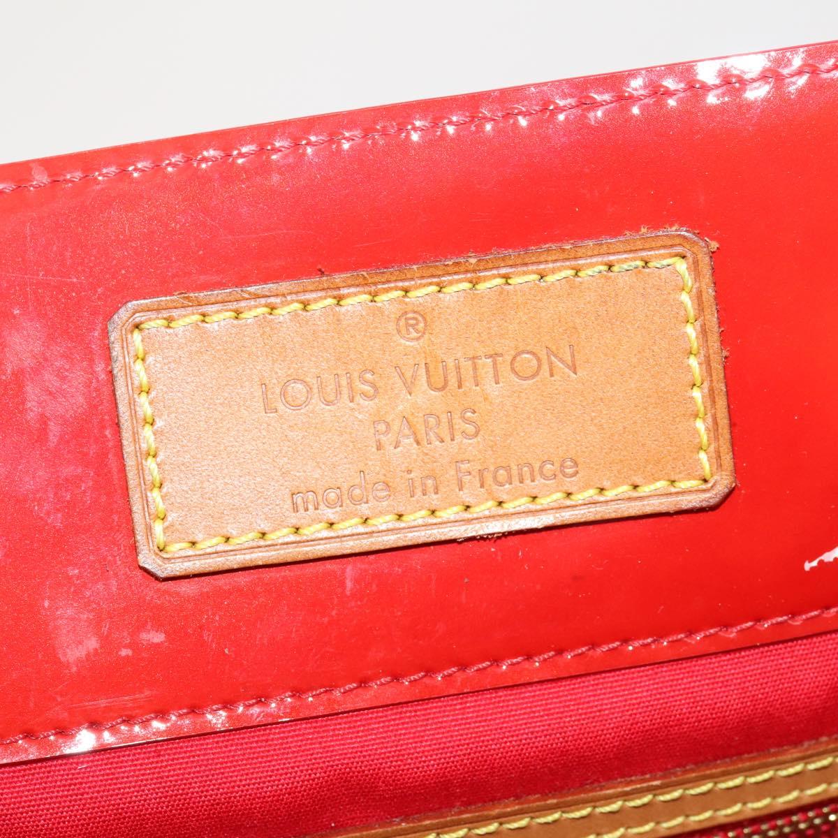 LOUIS VUITTON Monogram Vernis Reade GM Tote Bag Rouge M91084 LV Auth ARZ211