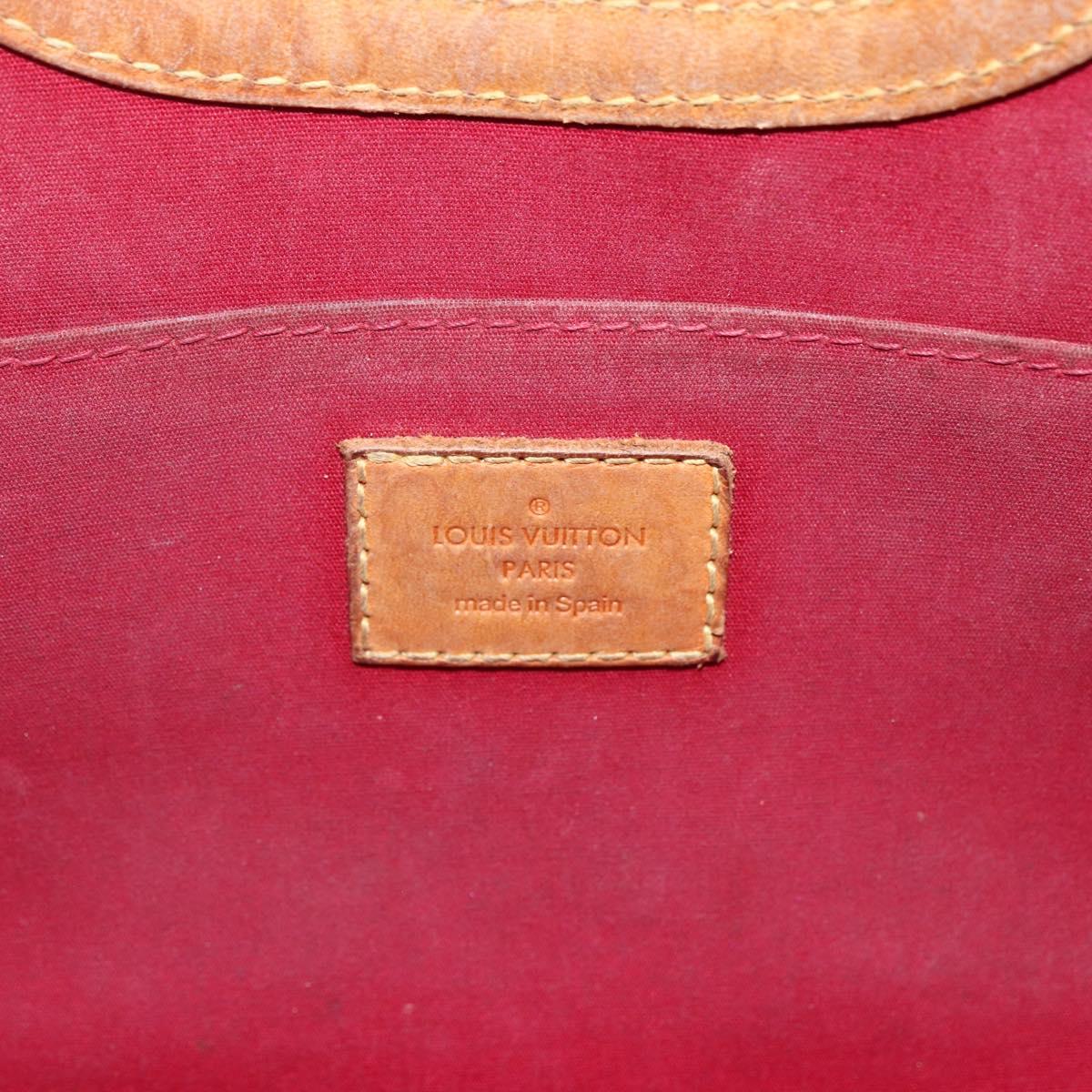 LOUIS VUITTON Vernis Roxbury Drive Bag 2way Pomme D'amour M91987 LV Auth ARZ213