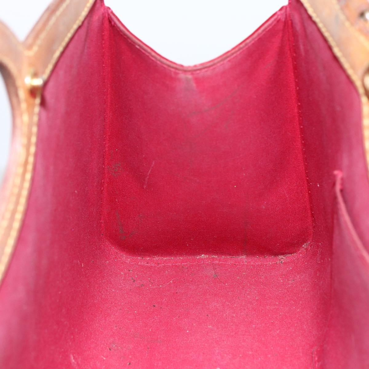 LOUIS VUITTON Vernis Roxbury Drive Bag 2way Pomme D'amour M91987 LV Auth ARZ213