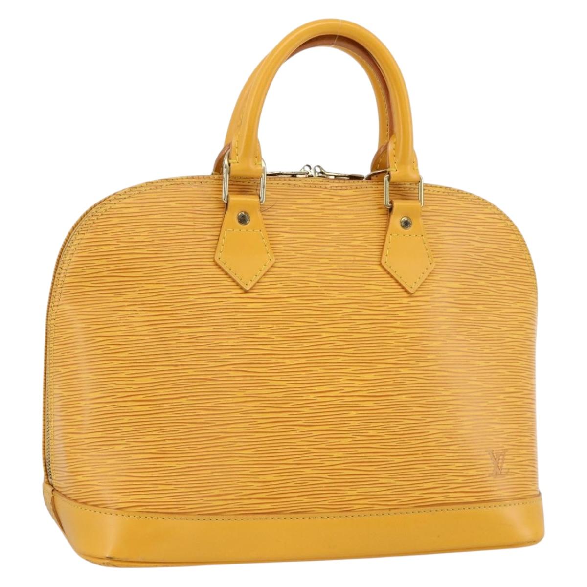 LOUIS VUITTON Epi Alma Hand Bag Yellow M52149 LV Auth ARZ222A
