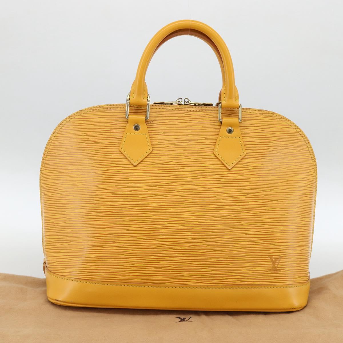 LOUIS VUITTON Epi Alma Hand Bag Yellow M52149 LV Auth ARZ222A