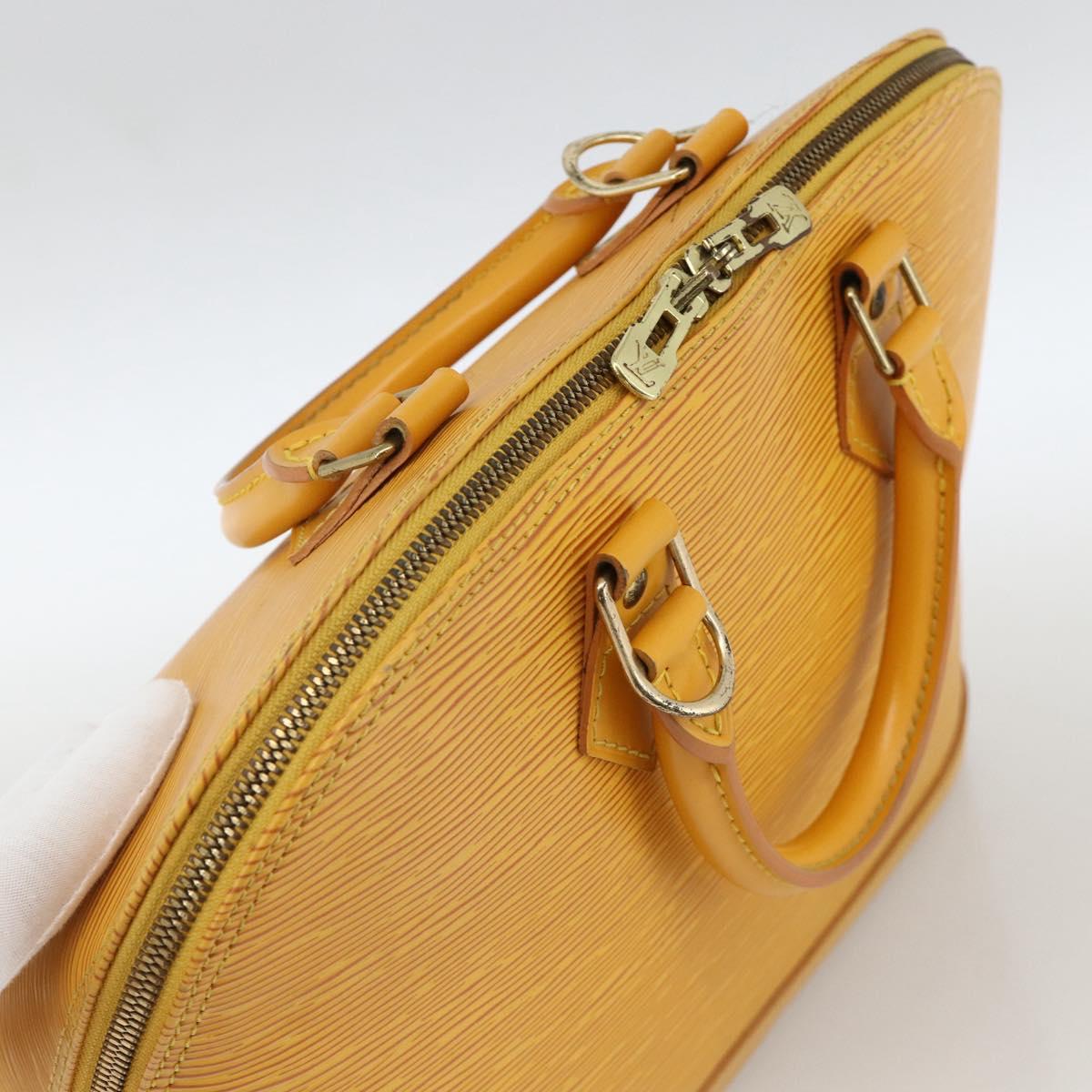 LOUIS VUITTON Epi Alma Hand Bag Yellow M52149 LV Auth ARZ222A