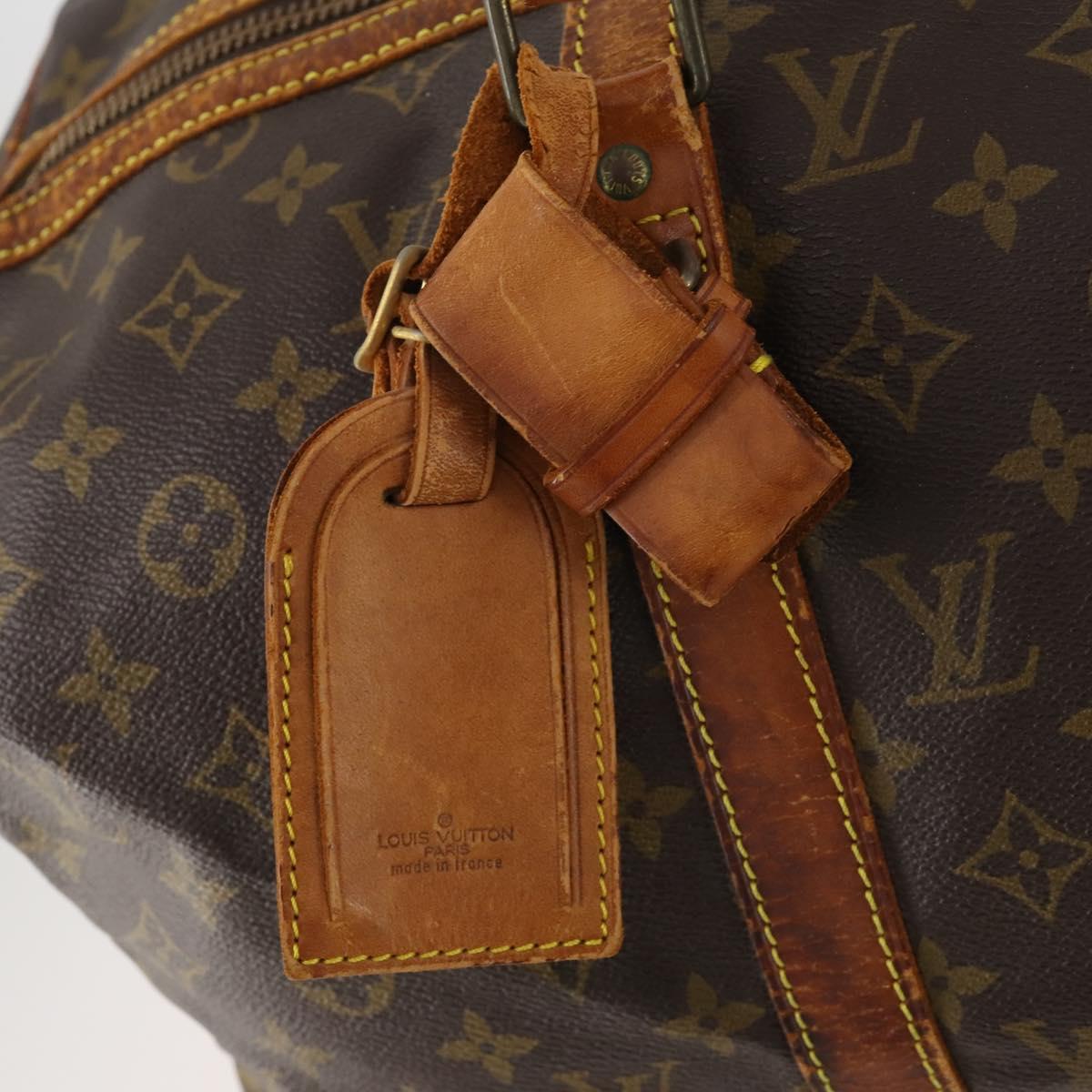 LOUIS VUITTON Monogram Sac Souple 45 Boston Bag M41624 LV Auth ARZ247