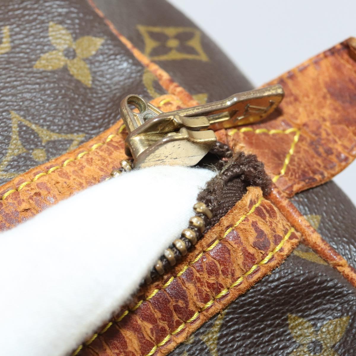 LOUIS VUITTON Monogram Sac Souple 45 Boston Bag M41624 LV Auth ARZ247