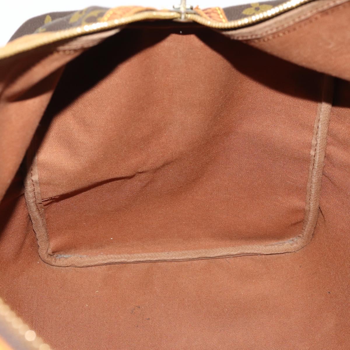 LOUIS VUITTON Monogram Sac Souple 45 Boston Bag M41624 LV Auth ARZ247