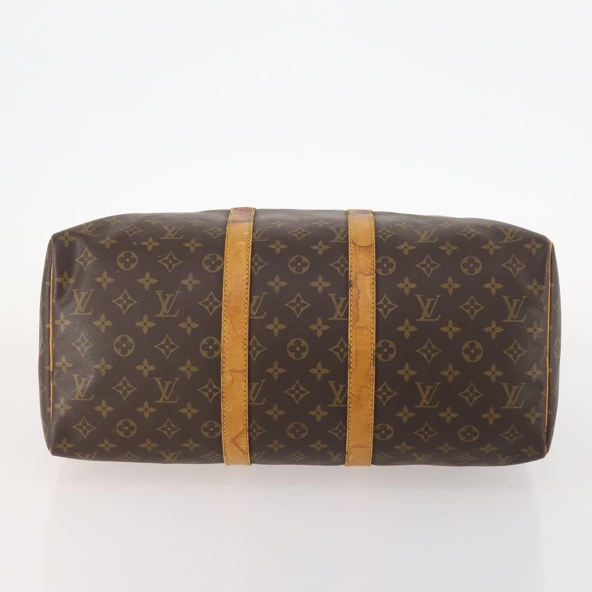 LOUIS VUITTON Monogram Keepall 45 Boston Bag M41428 LV Auth ARZ250
