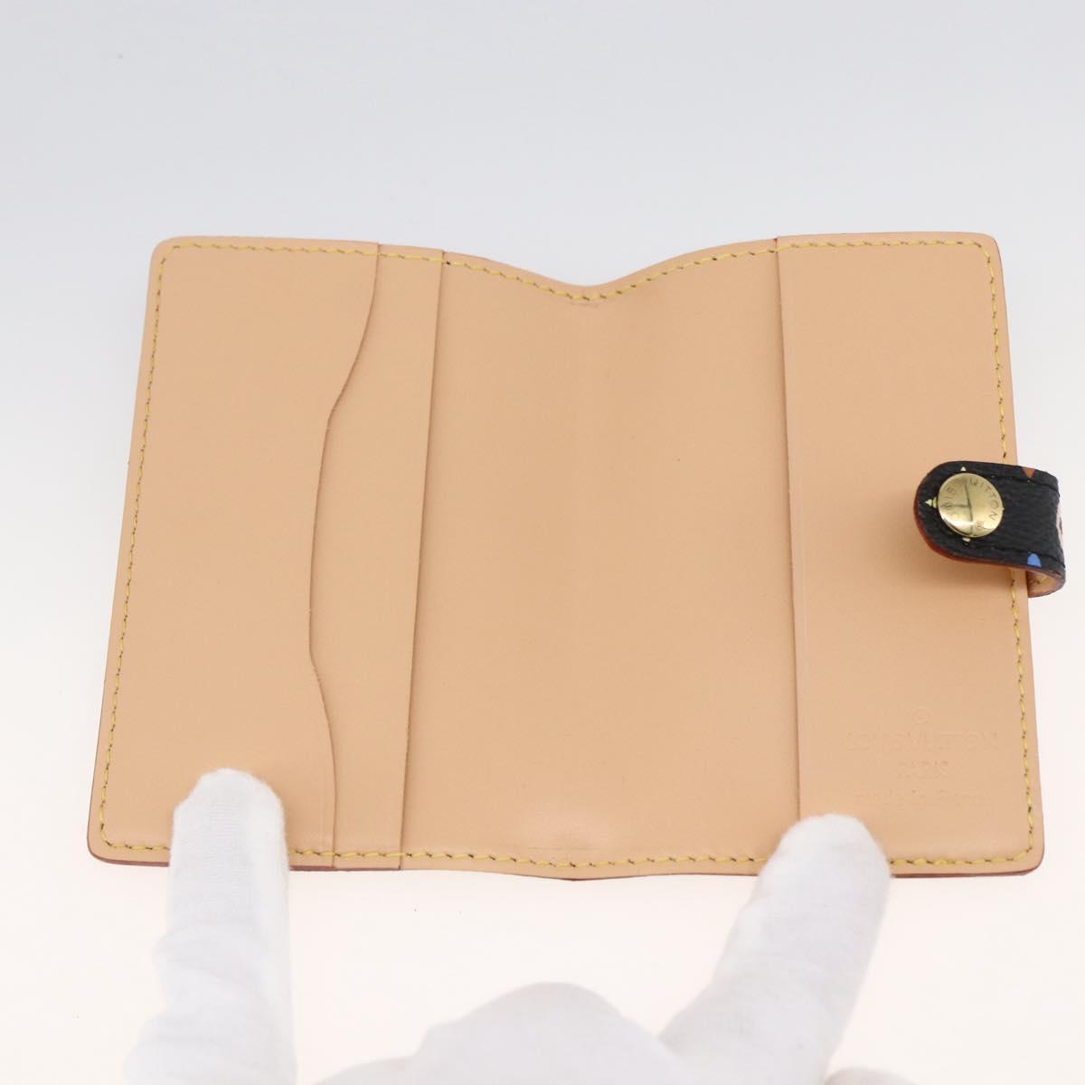 LOUIS VUITTON Multicolor Carnet de Val Mini Agenda Day Black M92652 Auth ARZ264V