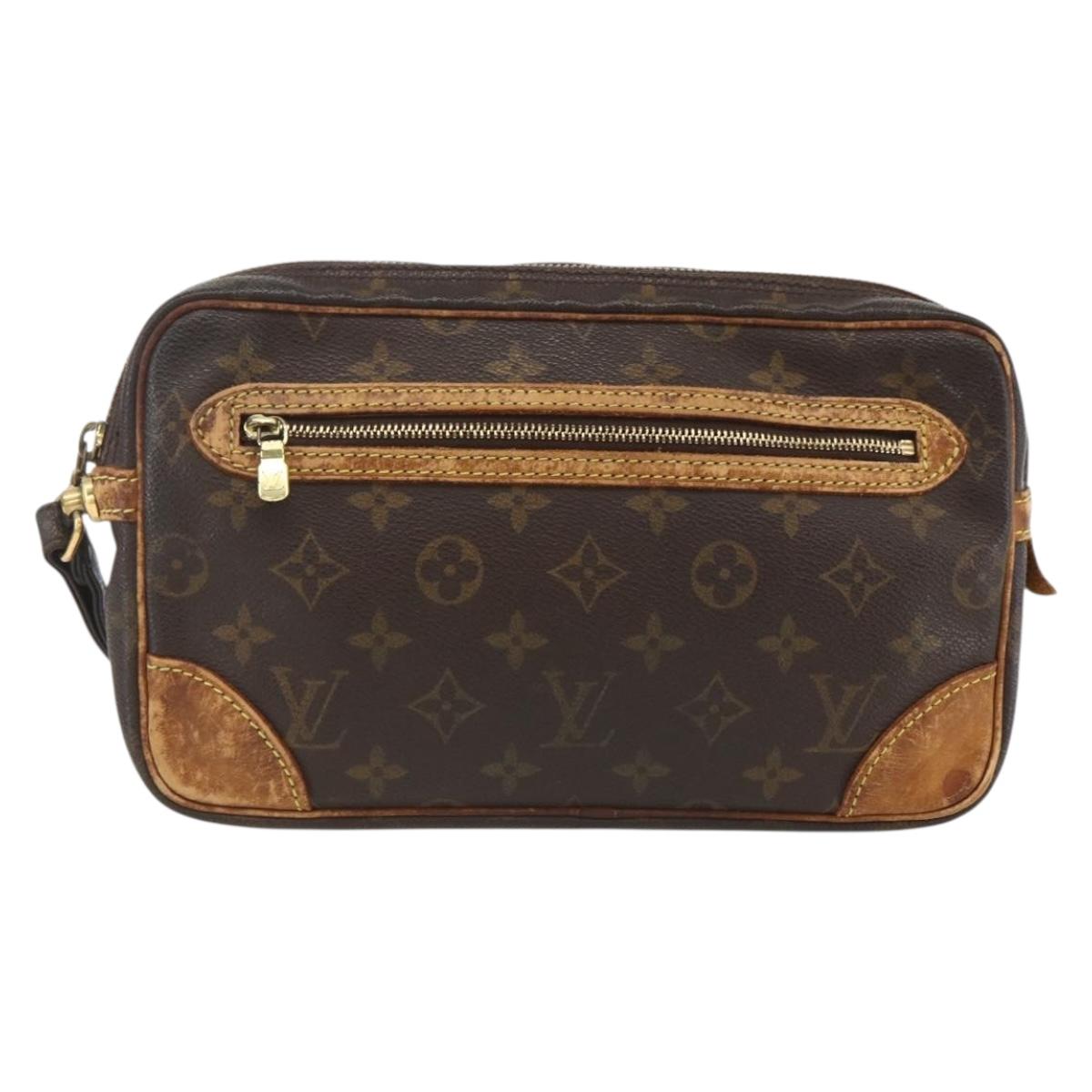 LOUIS VUITTON Monogram Marly Dragonne GM Clutch Bag M51825 LV Auth ARZ278