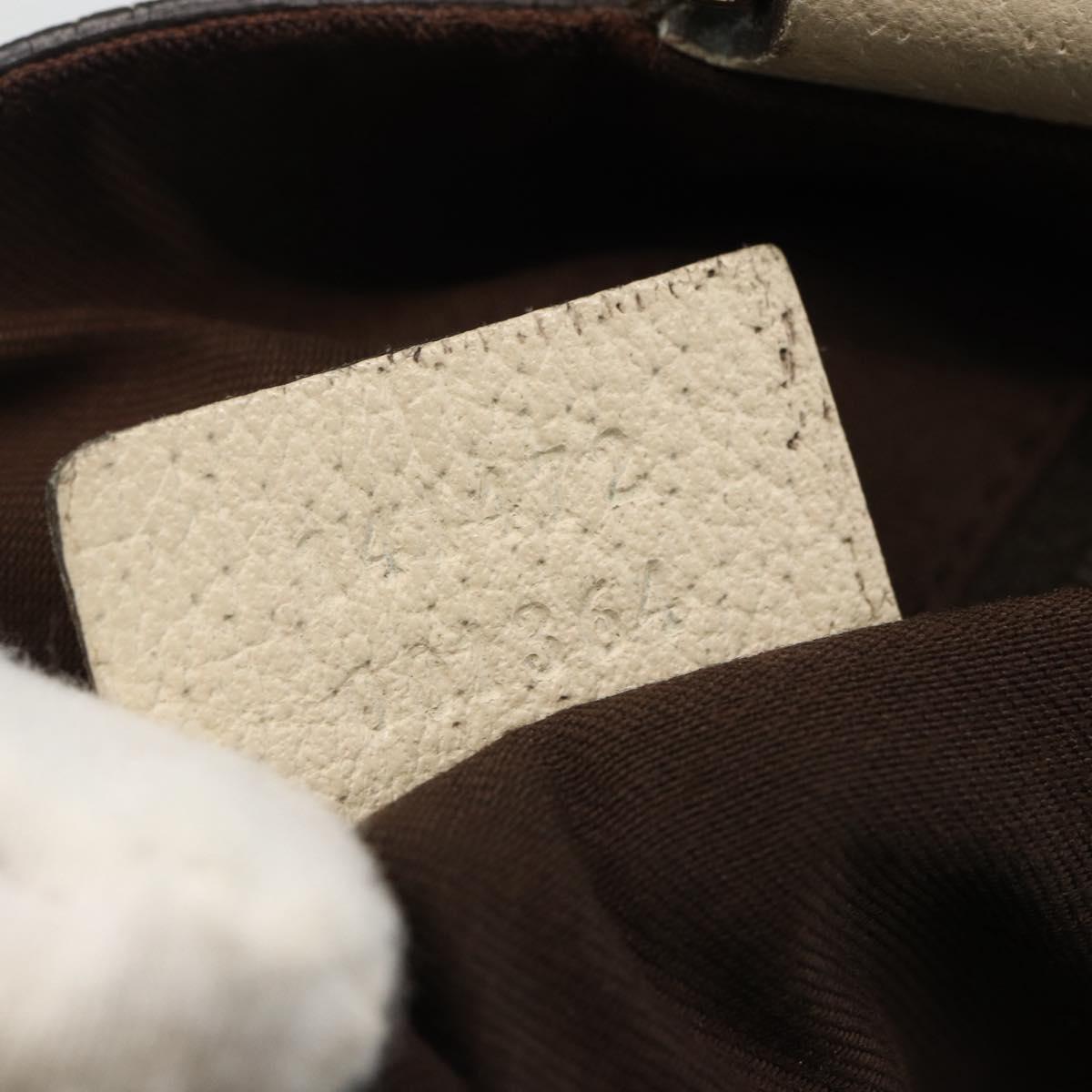GUCCI GG Canvas Abbey Tote Bag Beige Gold 141472 Auth ARZ280