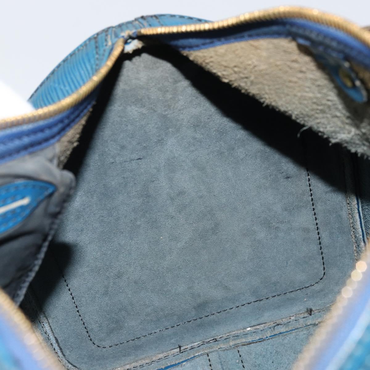 LOUIS VUITTON Epi Speedy 30 Hand Bag Toledo Blue M43005 LV Auth ARZ281
