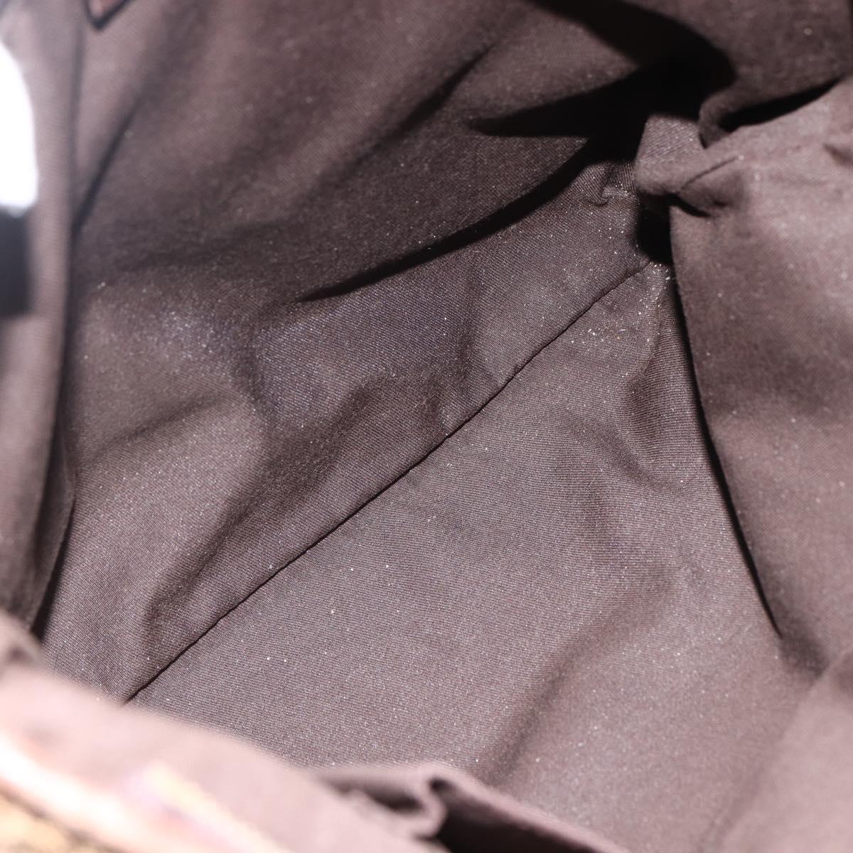 GUCCI GG Canvas Abbey Shoulder Bag Beige Gold 131326 Auth ARZ287
