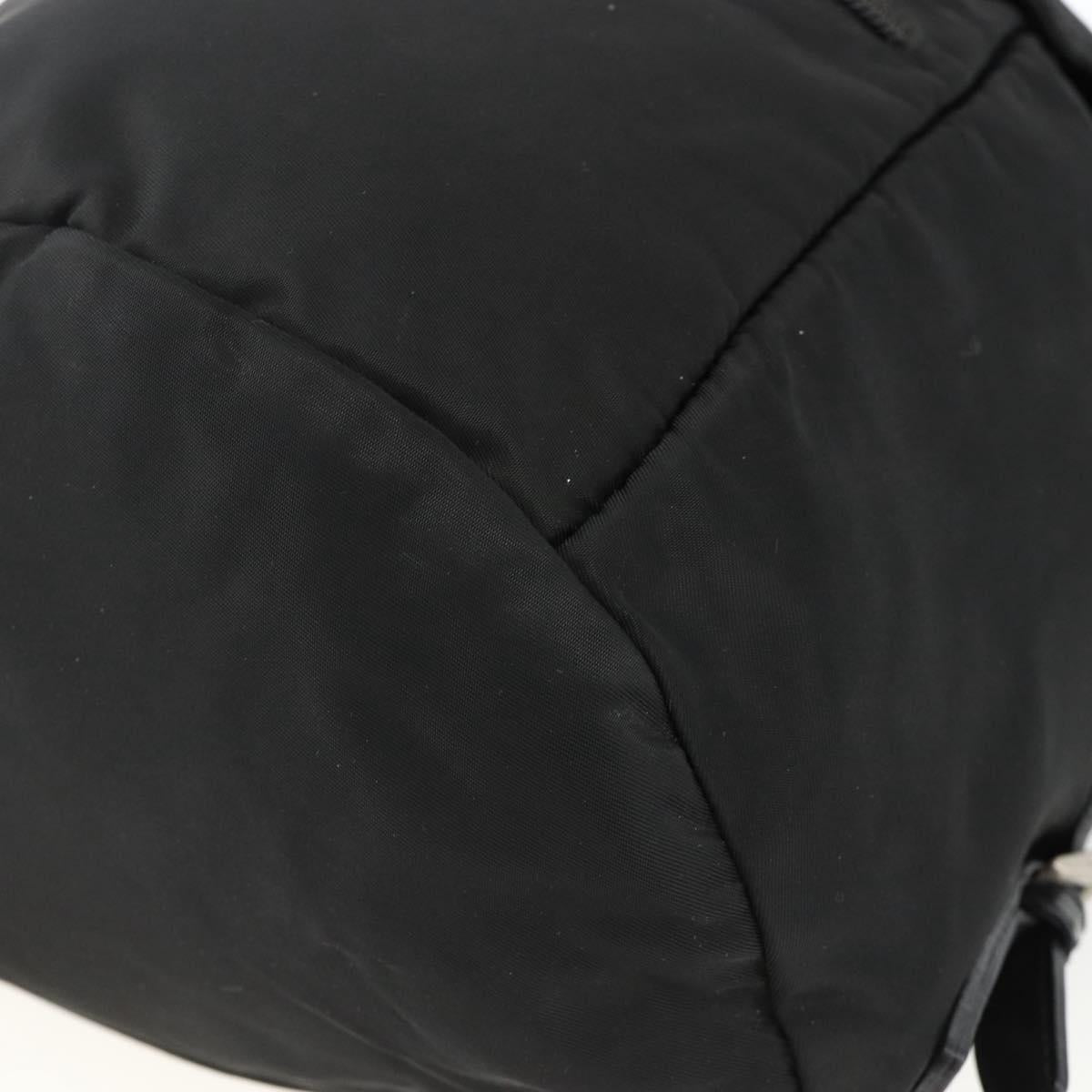 PRADA Backpack Nylon Black Silver Auth ARZ295A