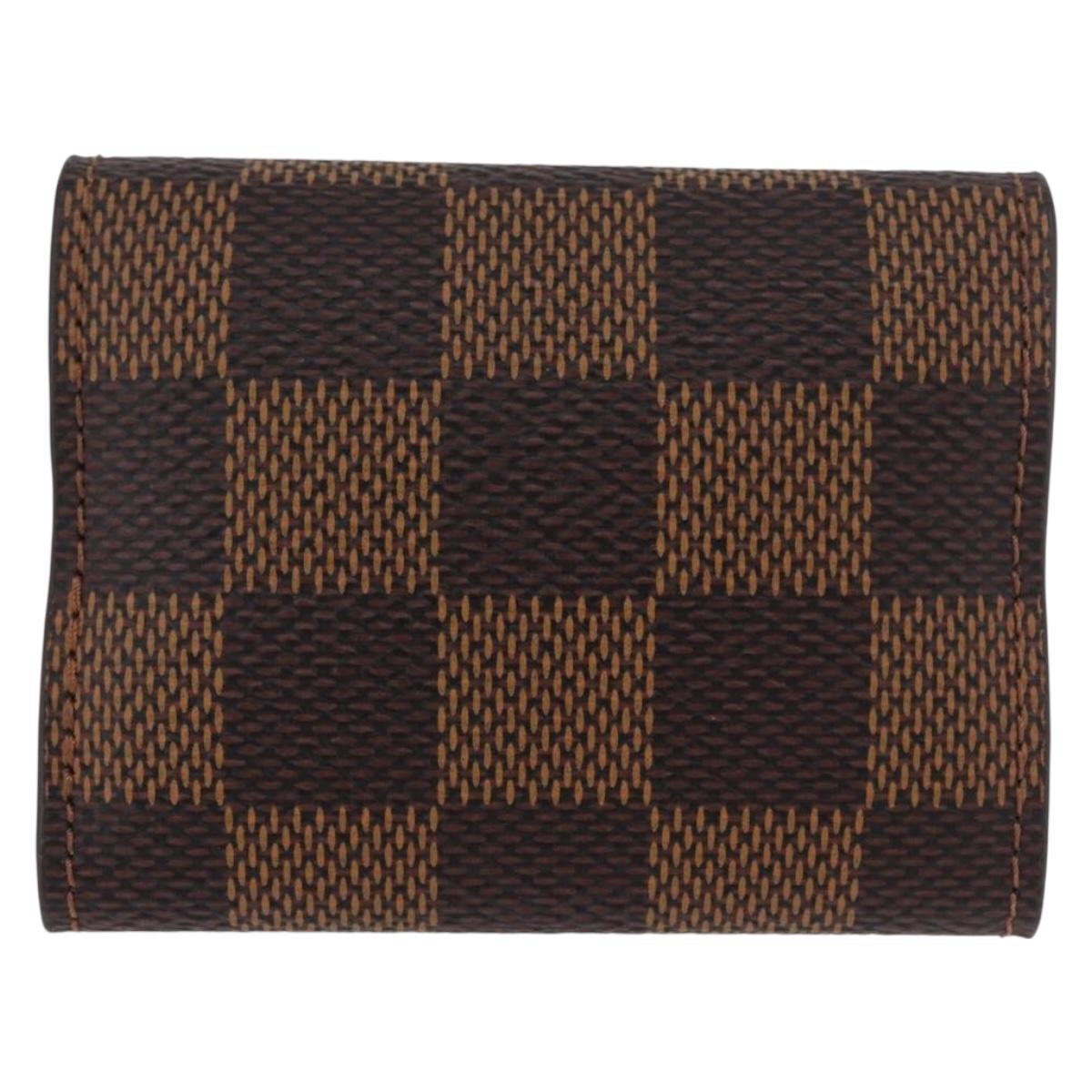 LOUIS VUITTON Damier Ebene Bouton de Manchette Senior Tulle M65737 Auth ARZ304