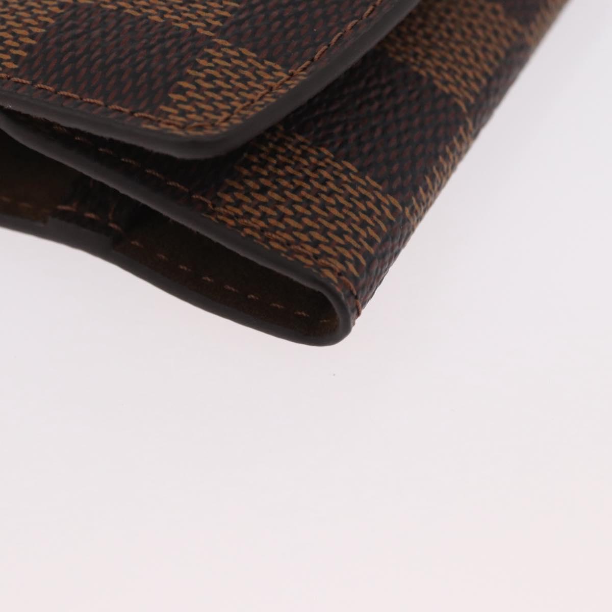 LOUIS VUITTON Damier Ebene Bouton de Manchette Senior Tulle M65737 Auth ARZ304