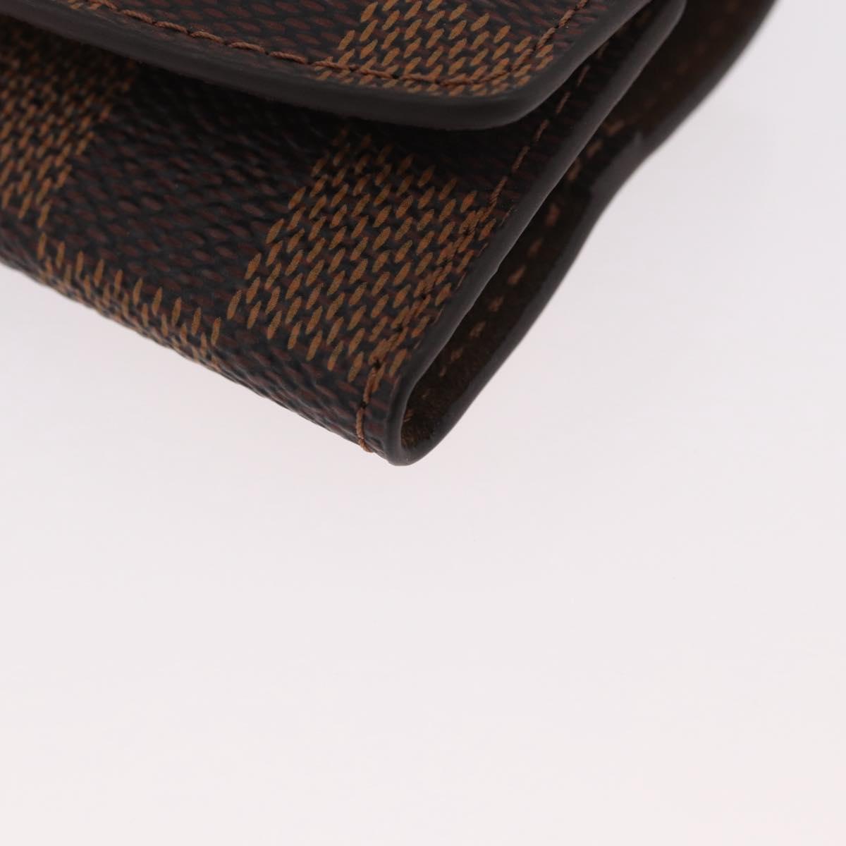 LOUIS VUITTON Damier Ebene Bouton de Manchette Senior Tulle M65737 Auth ARZ304