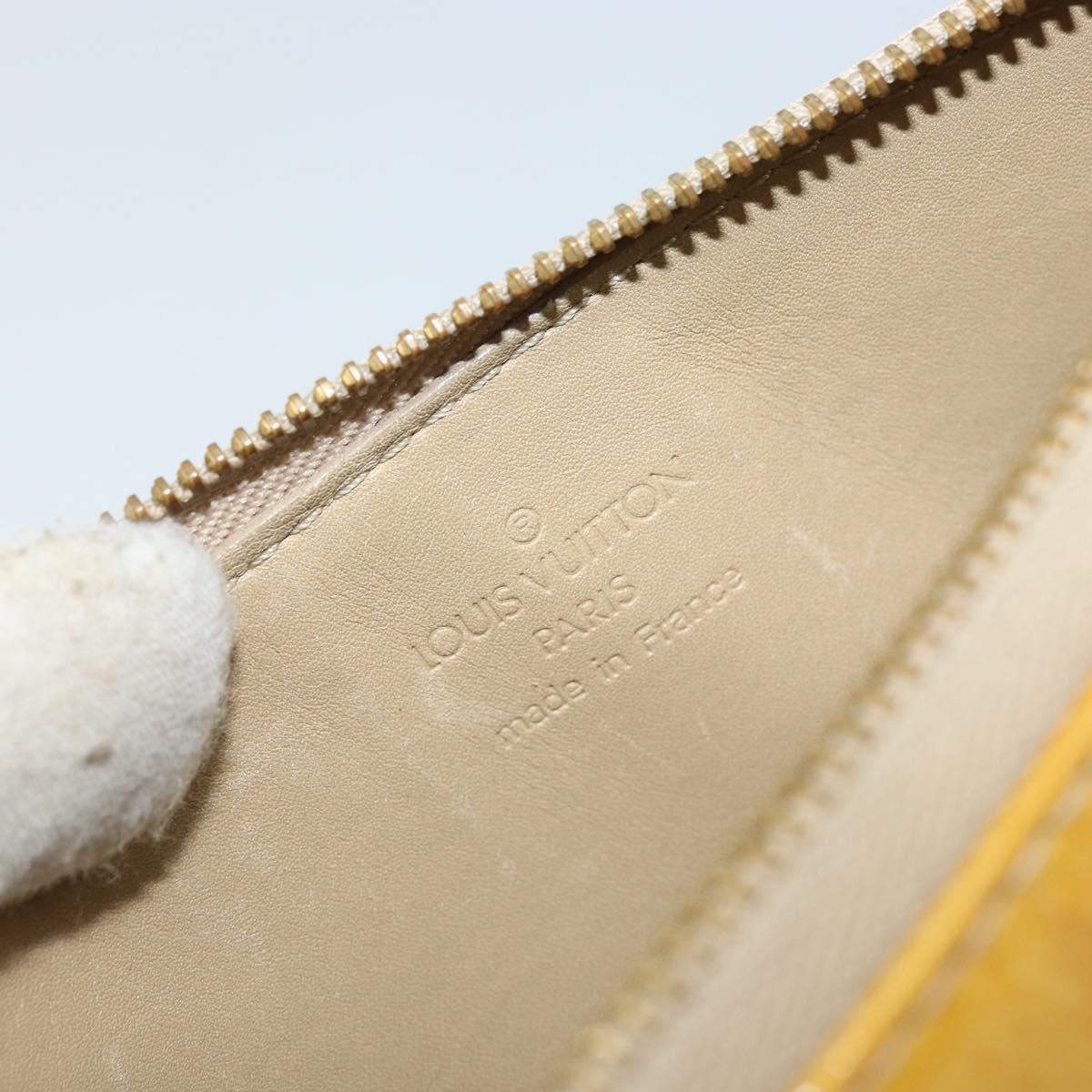 LOUIS VUITTON Monogram Vernis Lexington Pouch Beige M91010 LV Auth ARZ319