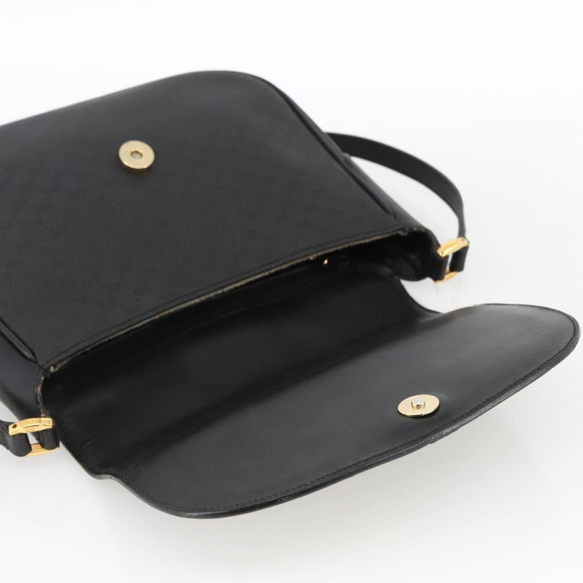 GUCCI Micro GG Supreme Web Sherry Line Bag PVC Black 001 115 0914 Auth ARZ351
