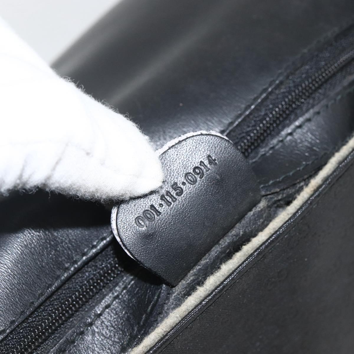 GUCCI Micro GG Supreme Web Sherry Line Bag PVC Black 001 115 0914 Auth ARZ351