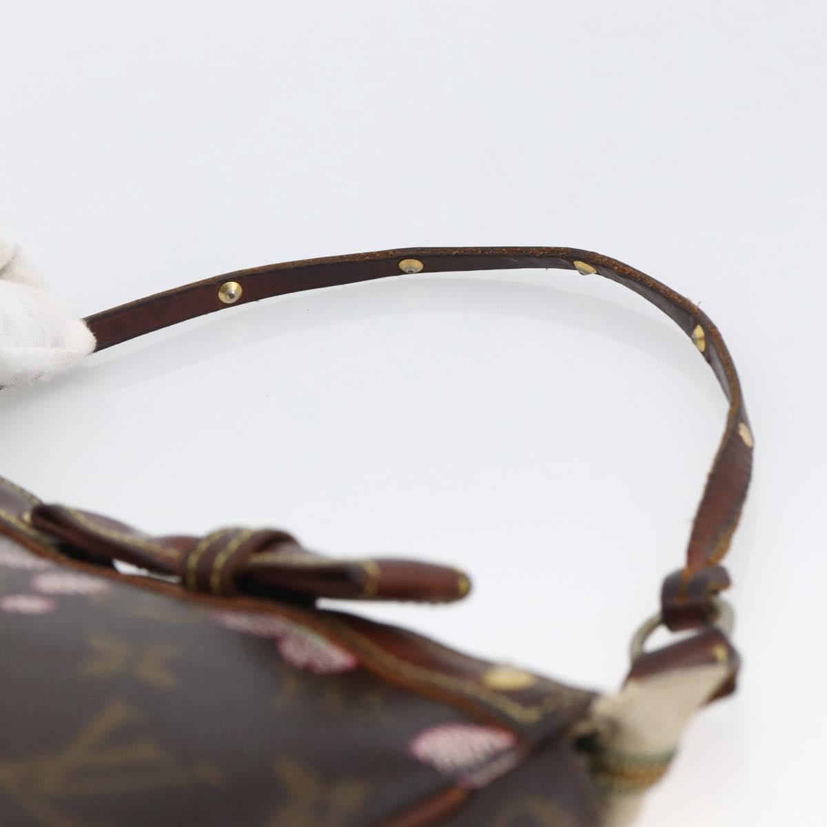 LOUIS VUITTON Cherry Blossom Pochette Accessoires Pouch M92006 LV Auth ARZ358