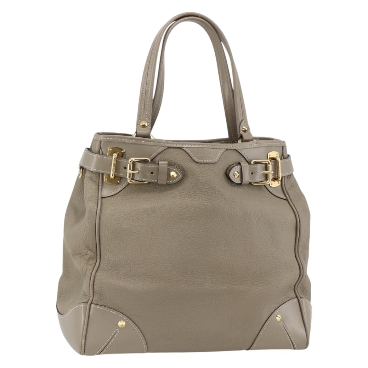 LOUIS VUITTON Suhari Majestu Hand Bag Gray M95652 LV Auth ARZ381