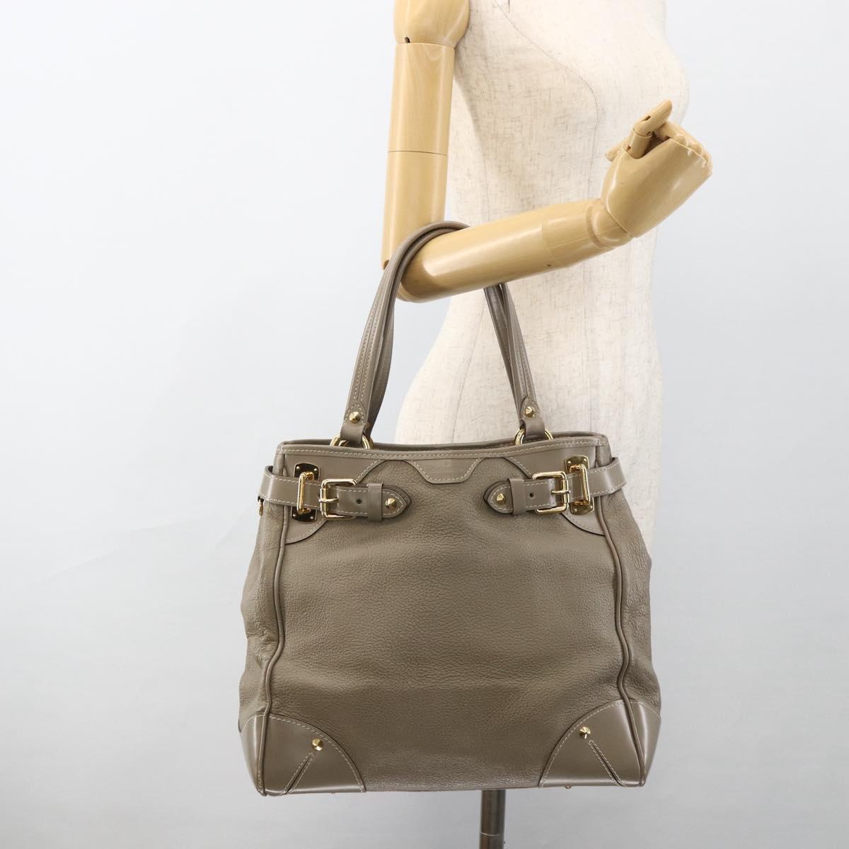 LOUIS VUITTON Suhari Majestu Hand Bag Gray M95652 LV Auth ARZ381