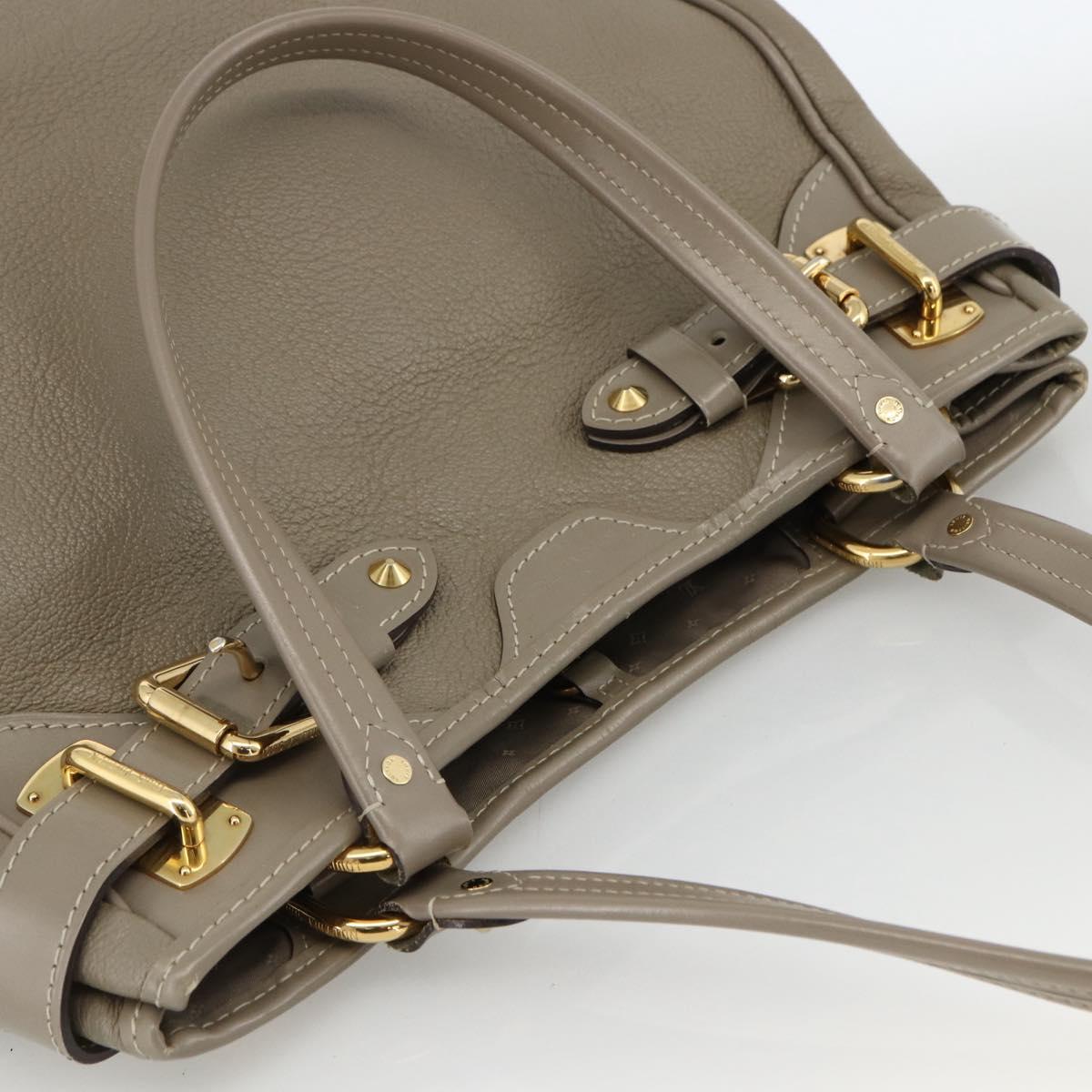 LOUIS VUITTON Suhari Majestu Hand Bag Gray M95652 LV Auth ARZ381