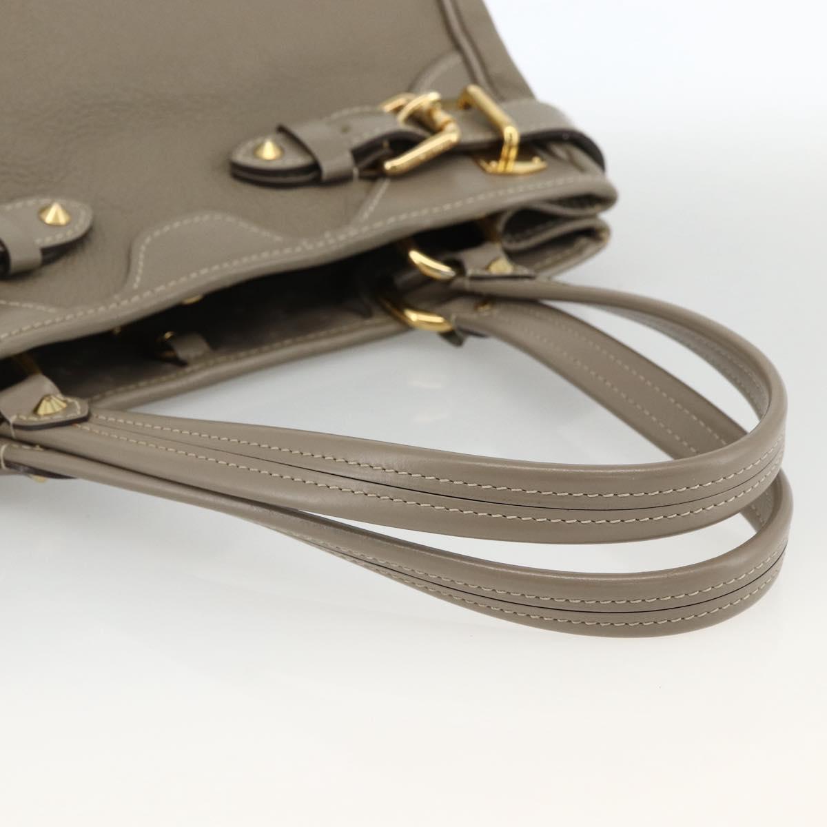 LOUIS VUITTON Suhari Majestu Hand Bag Gray M95652 LV Auth ARZ381