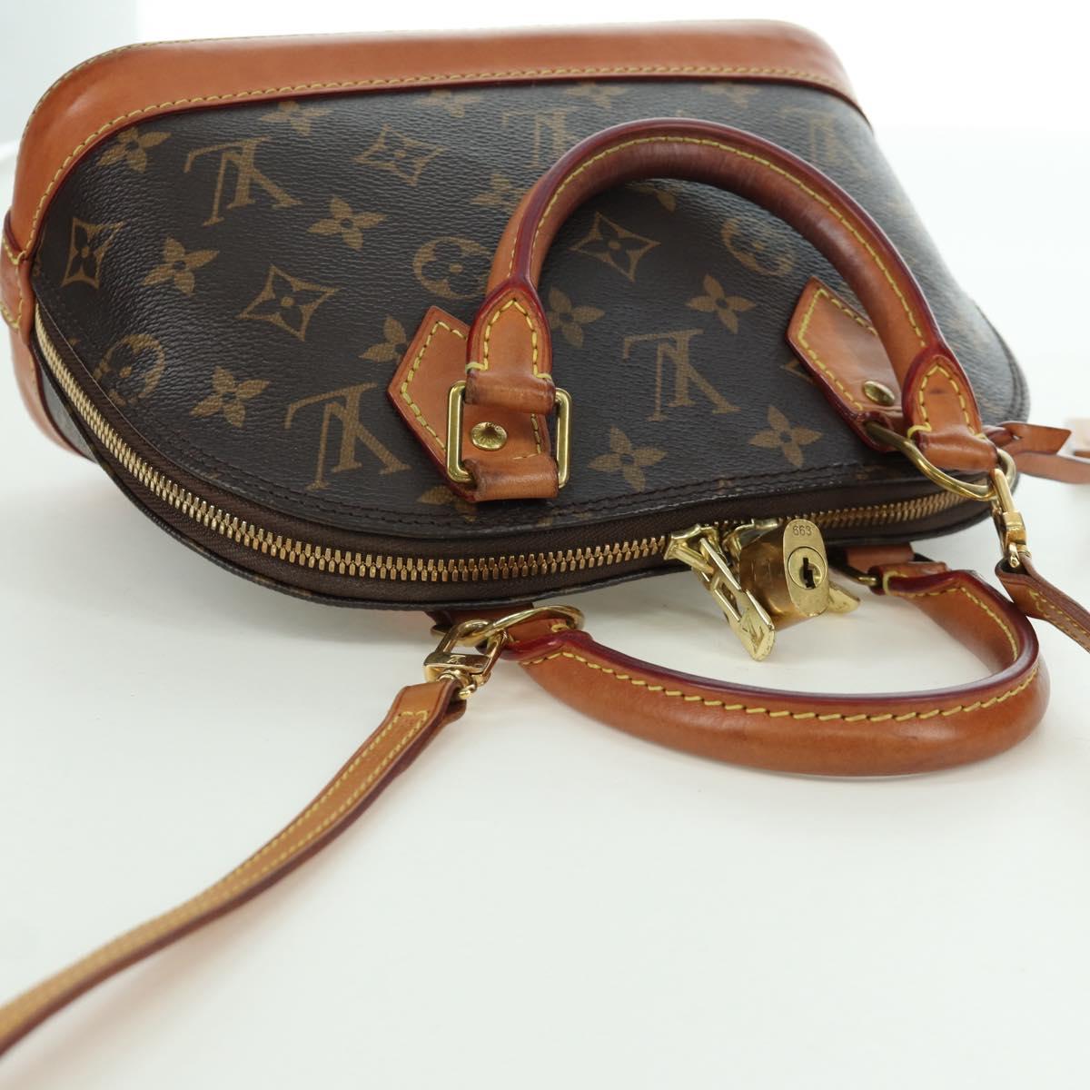 LOUIS VUITTON Monogram Alma BB Hand Bag 2way M53152 LV Auth ARZ387A