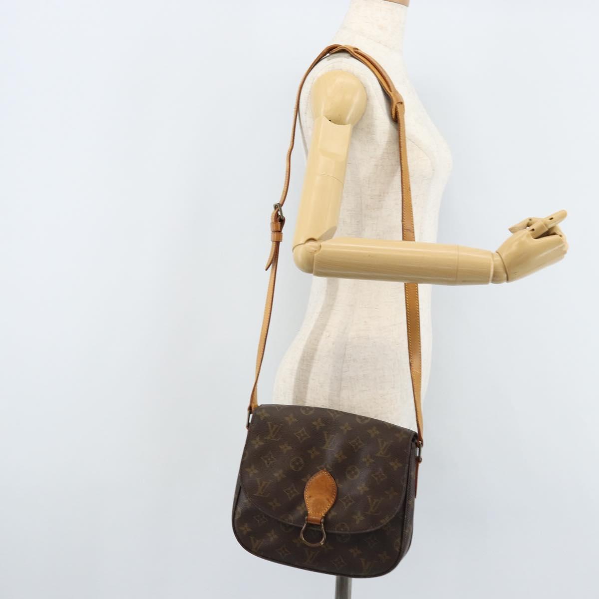 LOUIS VUITTON Monogram Saint Cloud GM Shoulder Bag M51242 LV Auth ARZ403
