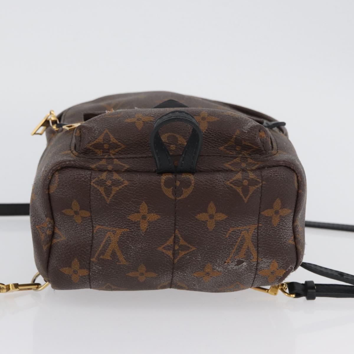 LOUIS VUITTON Monogram Palm Springs MINI Backpack M44873 LV Auth ARZ405