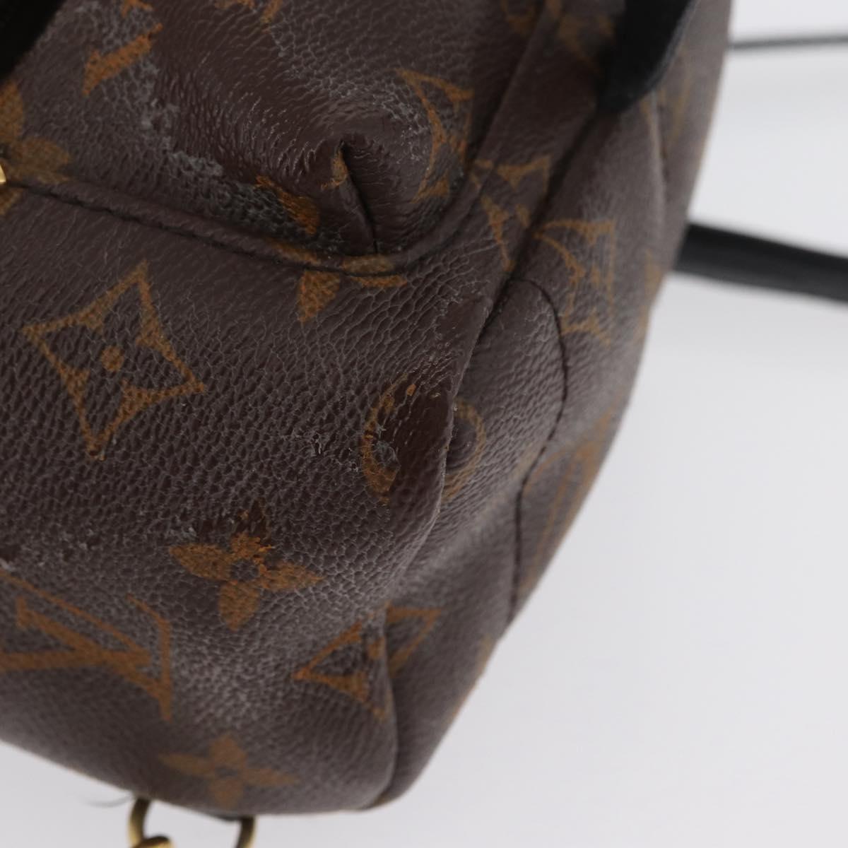 LOUIS VUITTON Monogram Palm Springs MINI Backpack M44873 LV Auth ARZ405