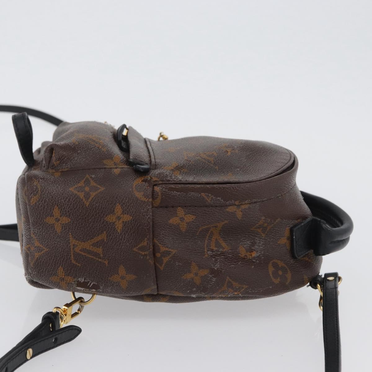 LOUIS VUITTON Monogram Palm Springs MINI Backpack M44873 LV Auth ARZ405