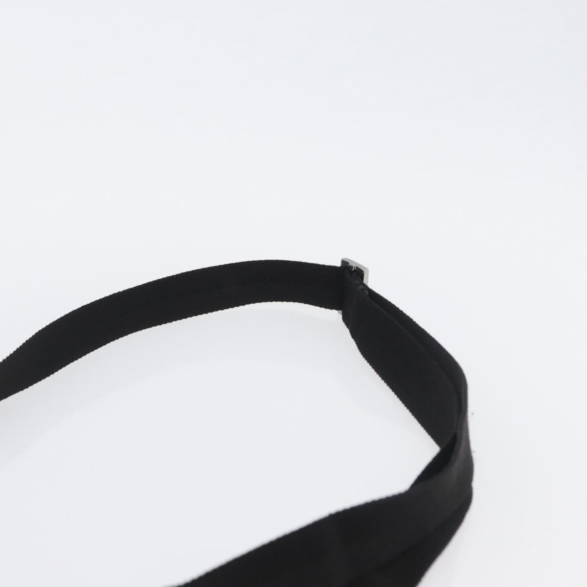 GUCCI GG Canvas Shoulder Bag Black Silver 27639 Auth ARZ435