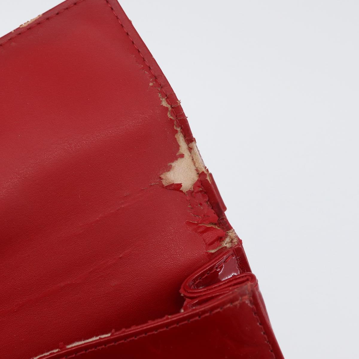 LOUIS VUITTON Monogram Vernis Spring Street Hand Bag Red M91135 LV Auth ARZ439