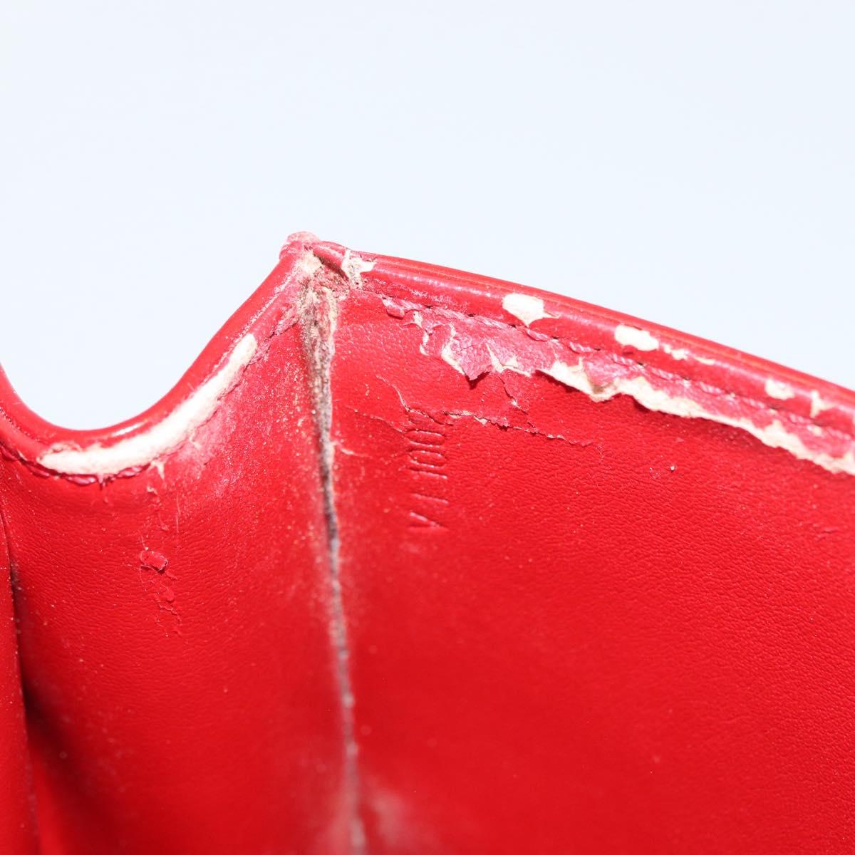 LOUIS VUITTON Monogram Vernis Spring Street Hand Bag Red M91135 LV Auth ARZ439