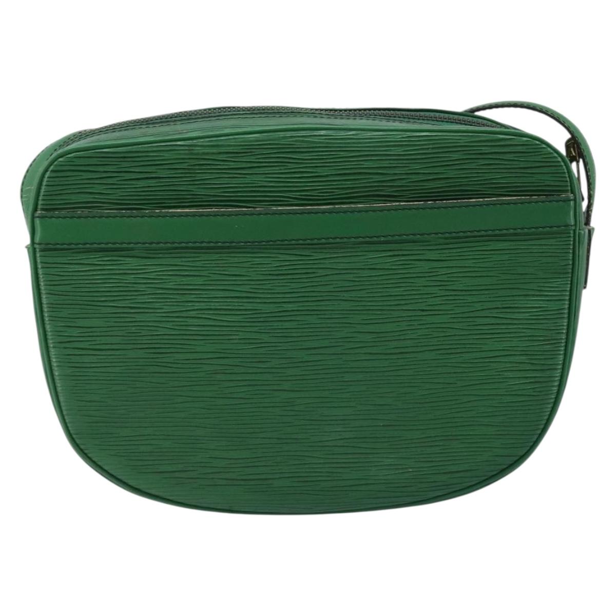 LOUIS VUITTON Epi Jeune Fille MM Shoulder Bag Green M52154 LV Auth ARZ443