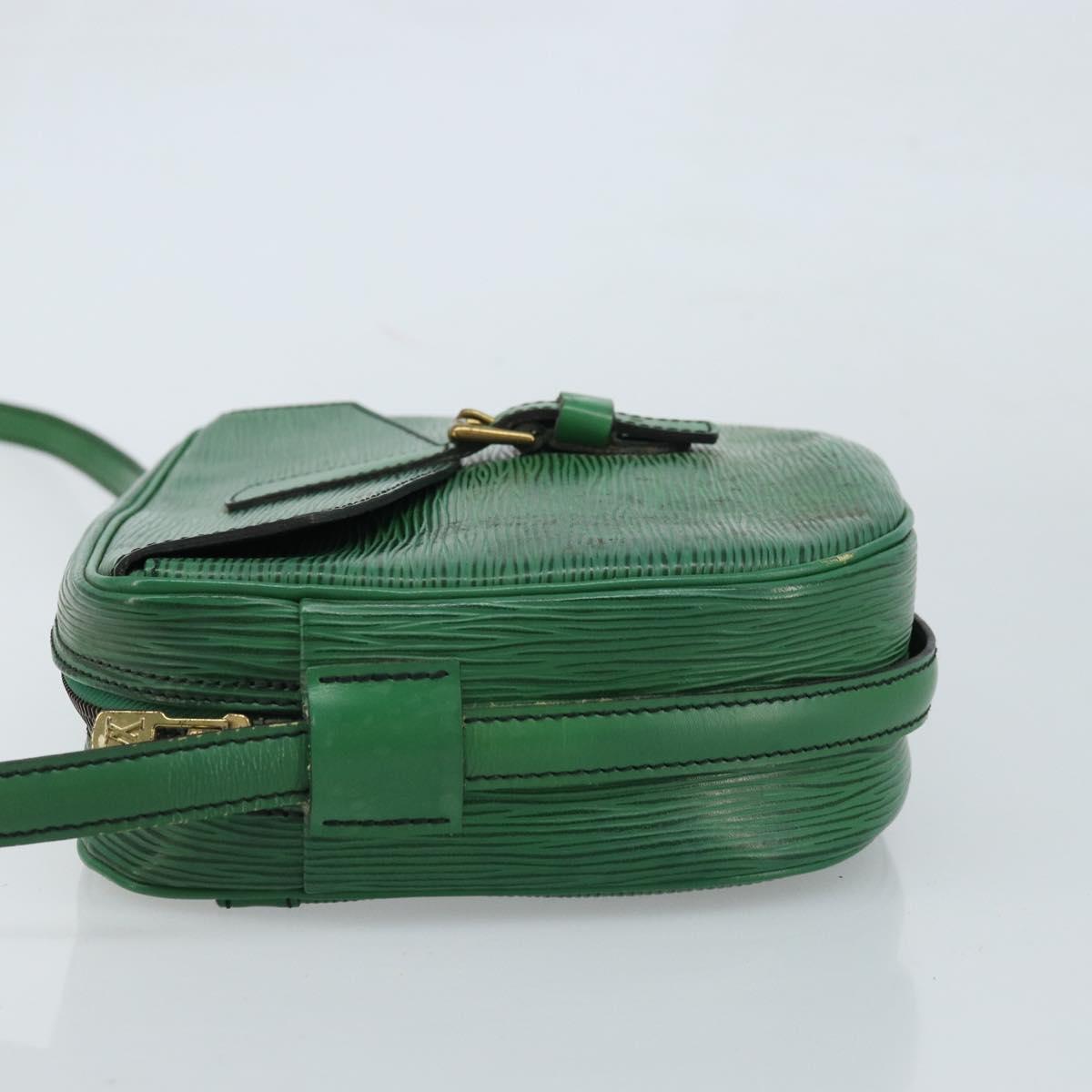LOUIS VUITTON Epi Jeune Fille MM Shoulder Bag Green M52154 LV Auth ARZ443
