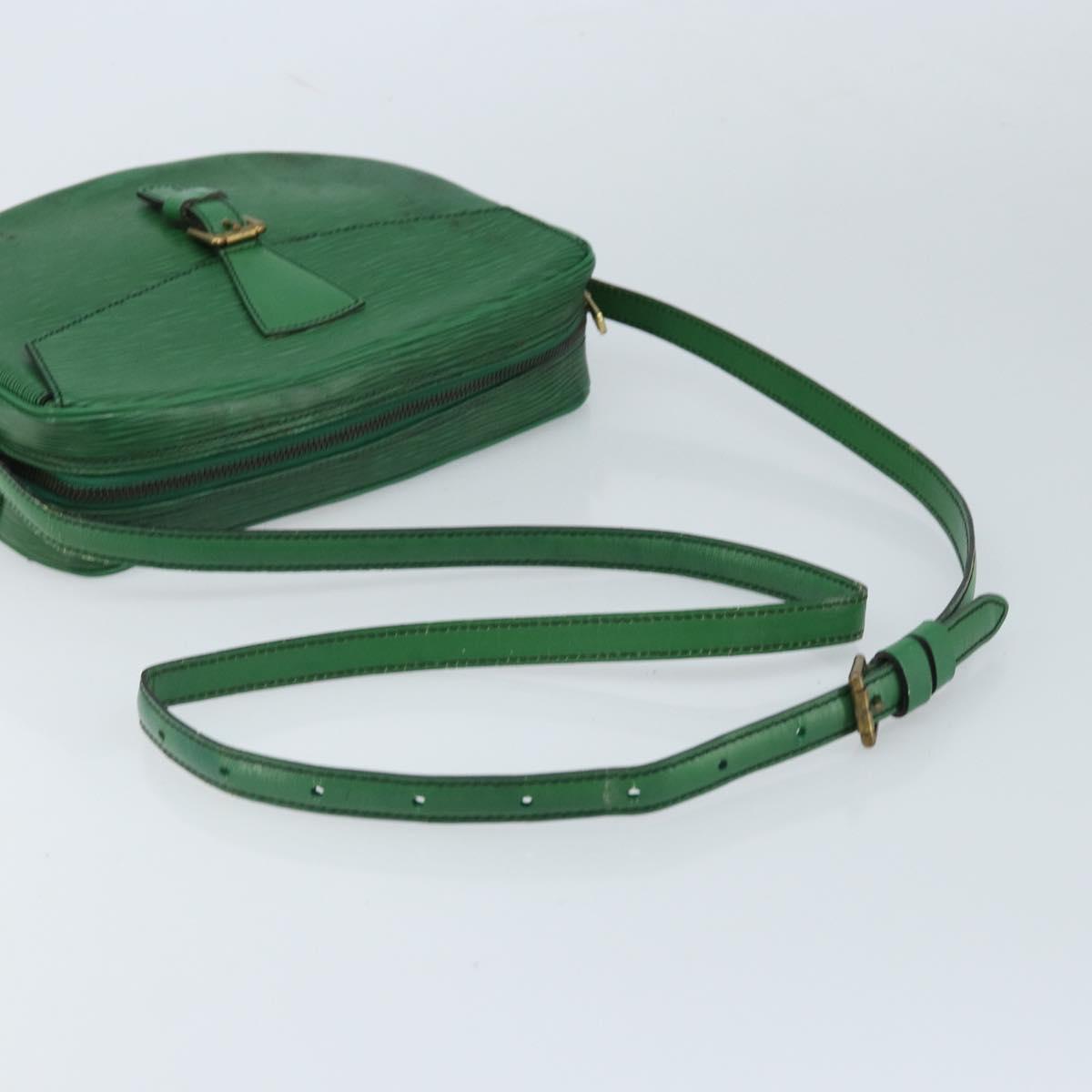 LOUIS VUITTON Epi Jeune Fille MM Shoulder Bag Green M52154 LV Auth ARZ443