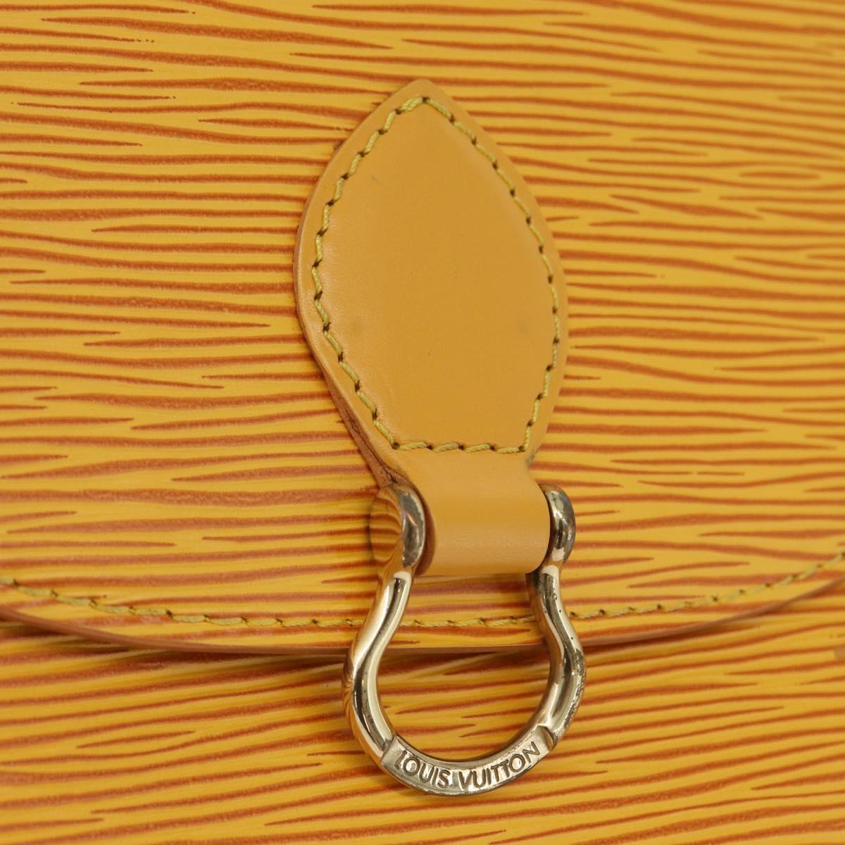 LOUIS VUITTON Epi Saint Cloud PM Shoulder Bag Yellow M52219 LV Auth ARZ450