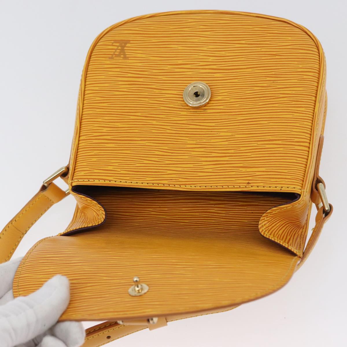 LOUIS VUITTON Epi Saint Cloud PM Shoulder Bag Yellow M52219 LV Auth ARZ450