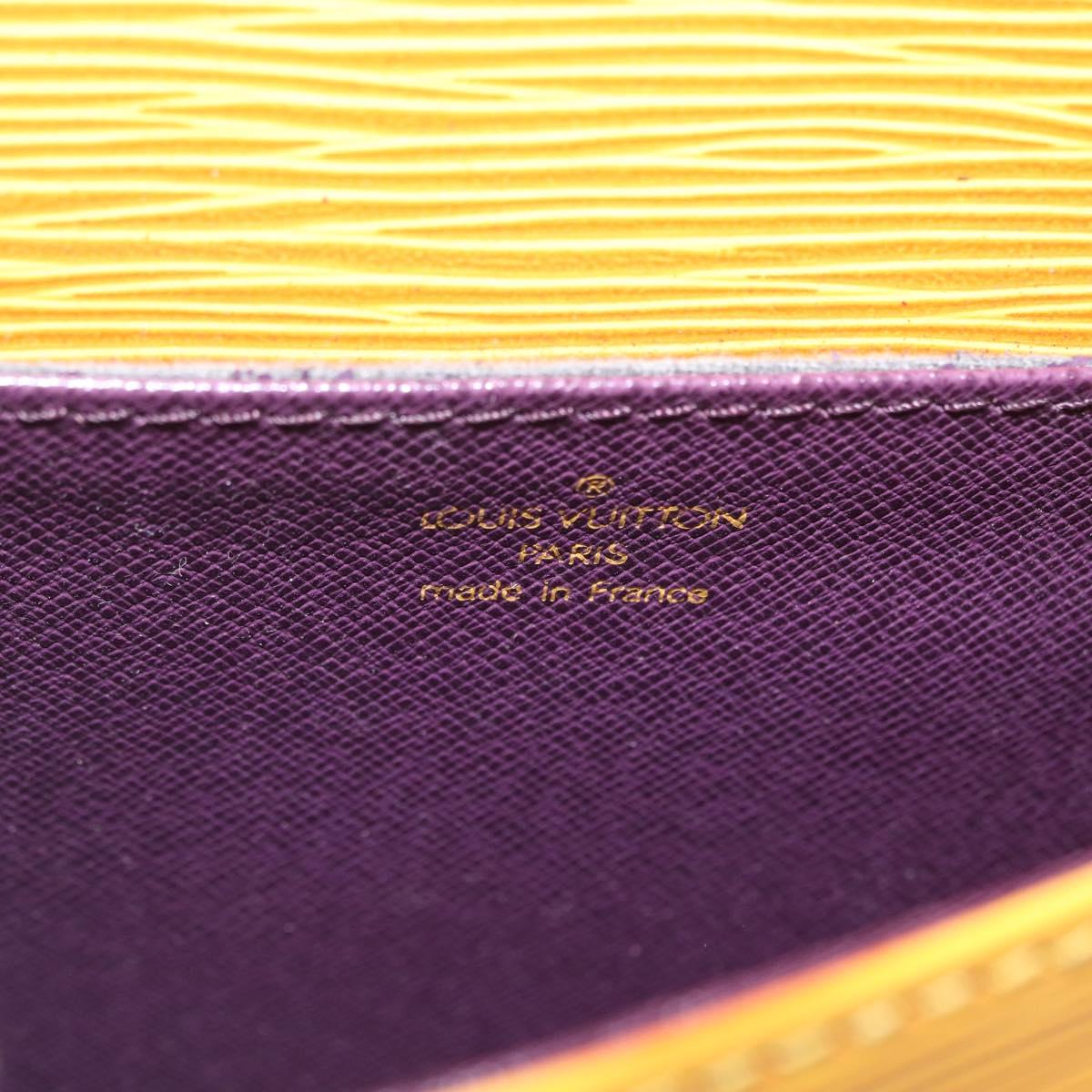 LOUIS VUITTON Epi Saint Cloud PM Shoulder Bag Yellow M52219 LV Auth ARZ450