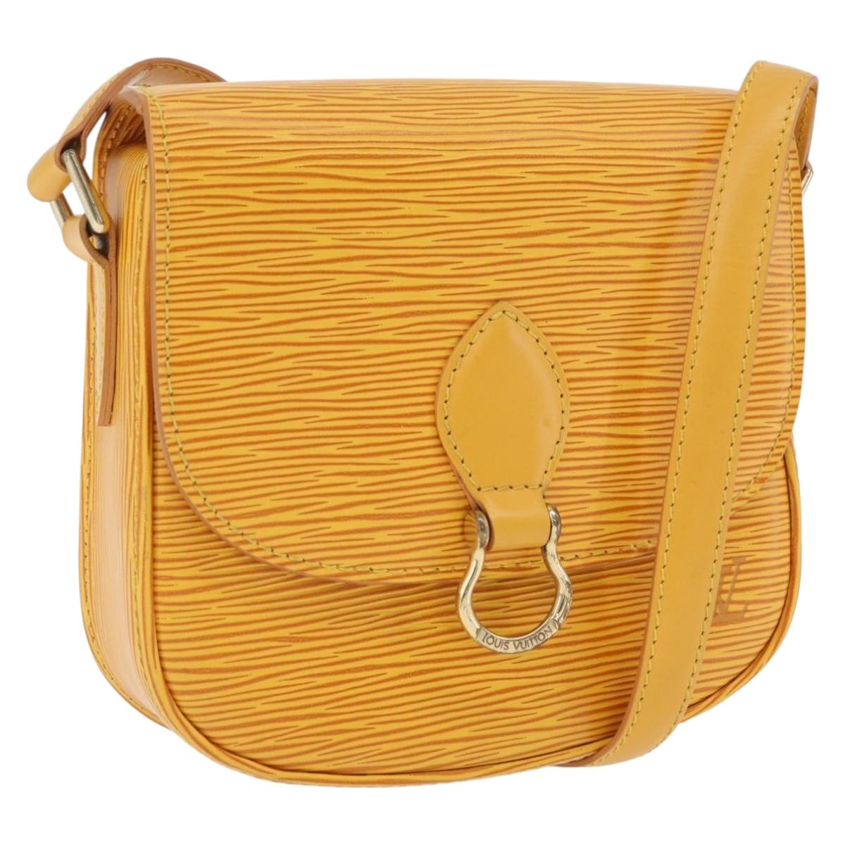 LOUIS VUITTON Epi Saint Cloud PM Shoulder Bag Yellow M52219 LV Auth ARZ450