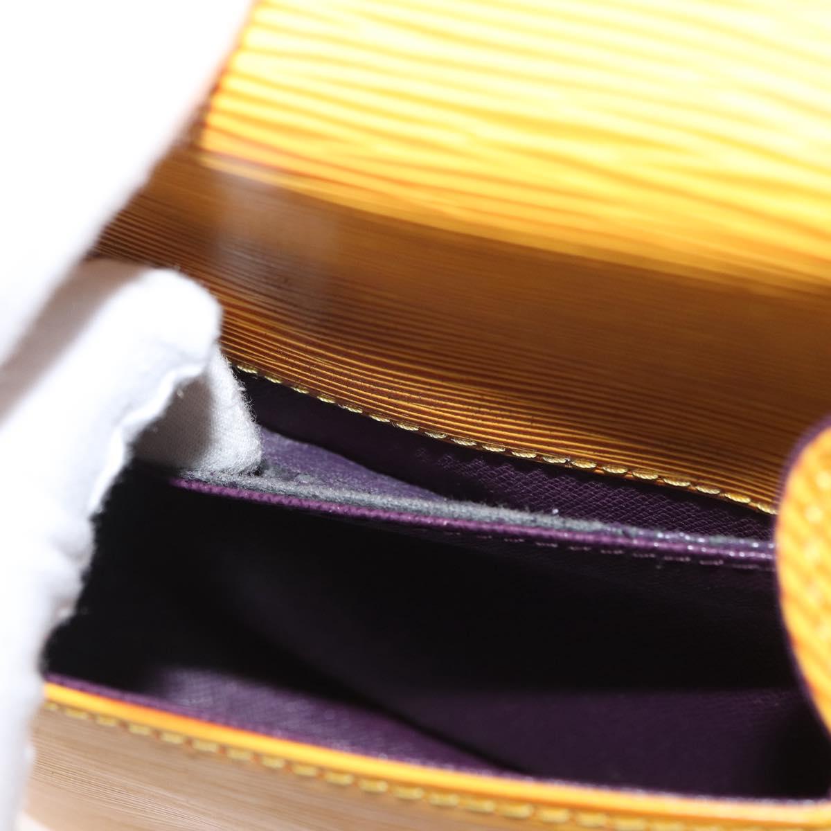 LOUIS VUITTON Epi Saint Cloud PM Shoulder Bag Yellow M52219 LV Auth ARZ450