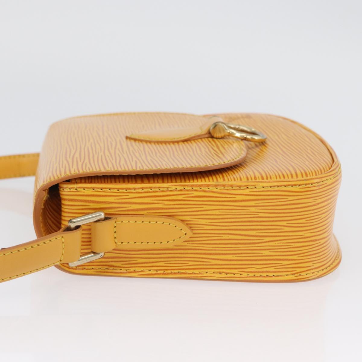 LOUIS VUITTON Epi Saint Cloud PM Shoulder Bag Yellow M52219 LV Auth ARZ450