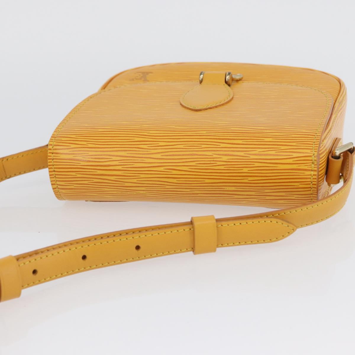 LOUIS VUITTON Epi Saint Cloud PM Shoulder Bag Yellow M52219 LV Auth ARZ450