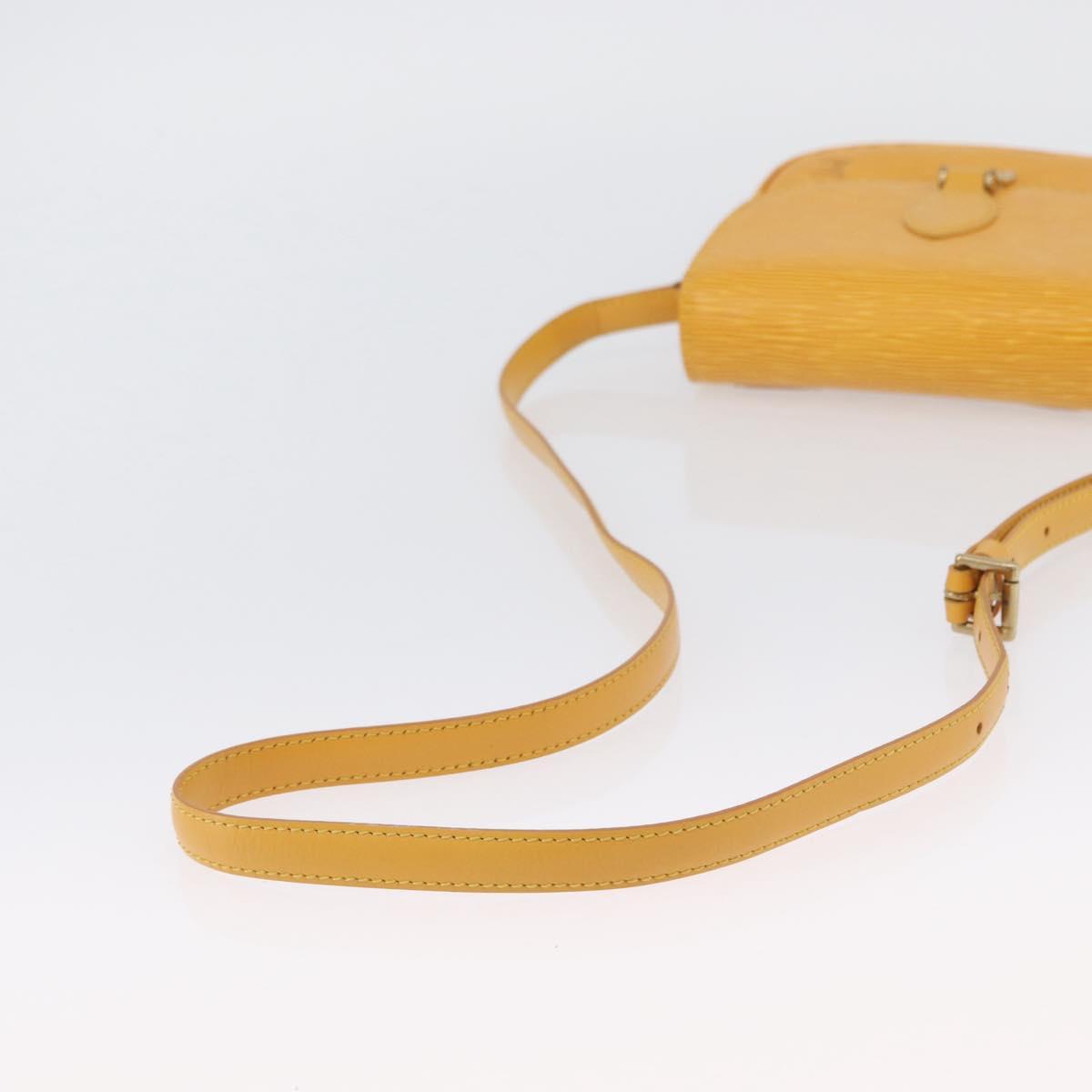 LOUIS VUITTON Epi Saint Cloud PM Shoulder Bag Yellow M52219 LV Auth ARZ450