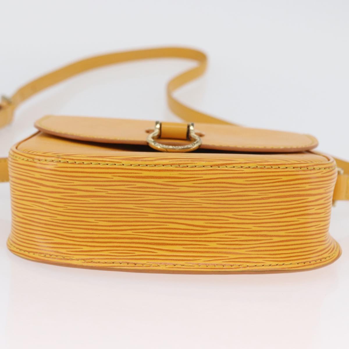 LOUIS VUITTON Epi Saint Cloud PM Shoulder Bag Yellow M52219 LV Auth ARZ450