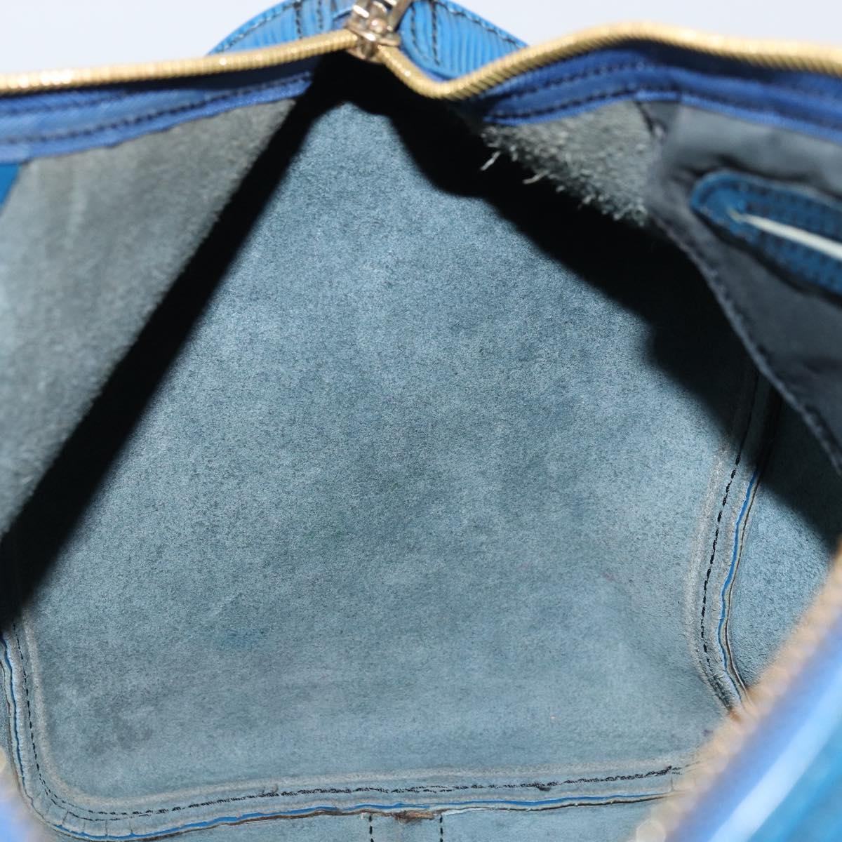 LOUIS VUITTON Epi Speedy 35 Hand Bag Toledo Blue M42995 LV Auth ARZ466