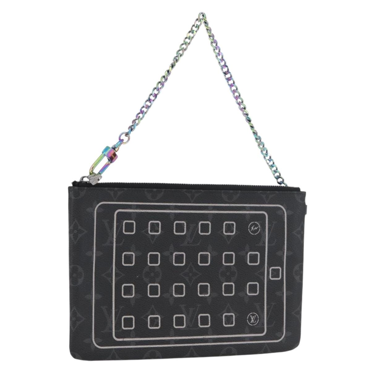 LOUIS VUITTON Monogram Eclipse Fragment iPhone Case M64449 LV Auth ARZ468M