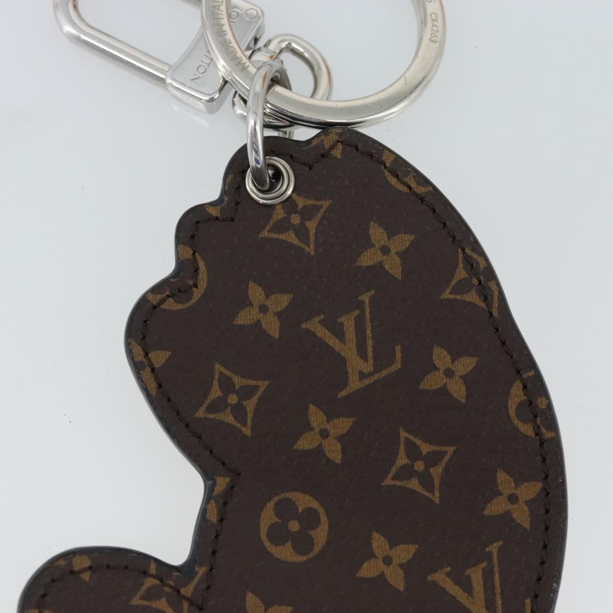 LOUIS VUITTON Monogram LV Cat Charm M01475 LV Auth ARZ470SAM